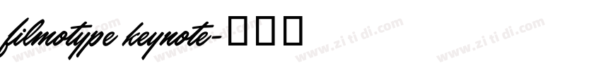 filmotype keynote字体转换
